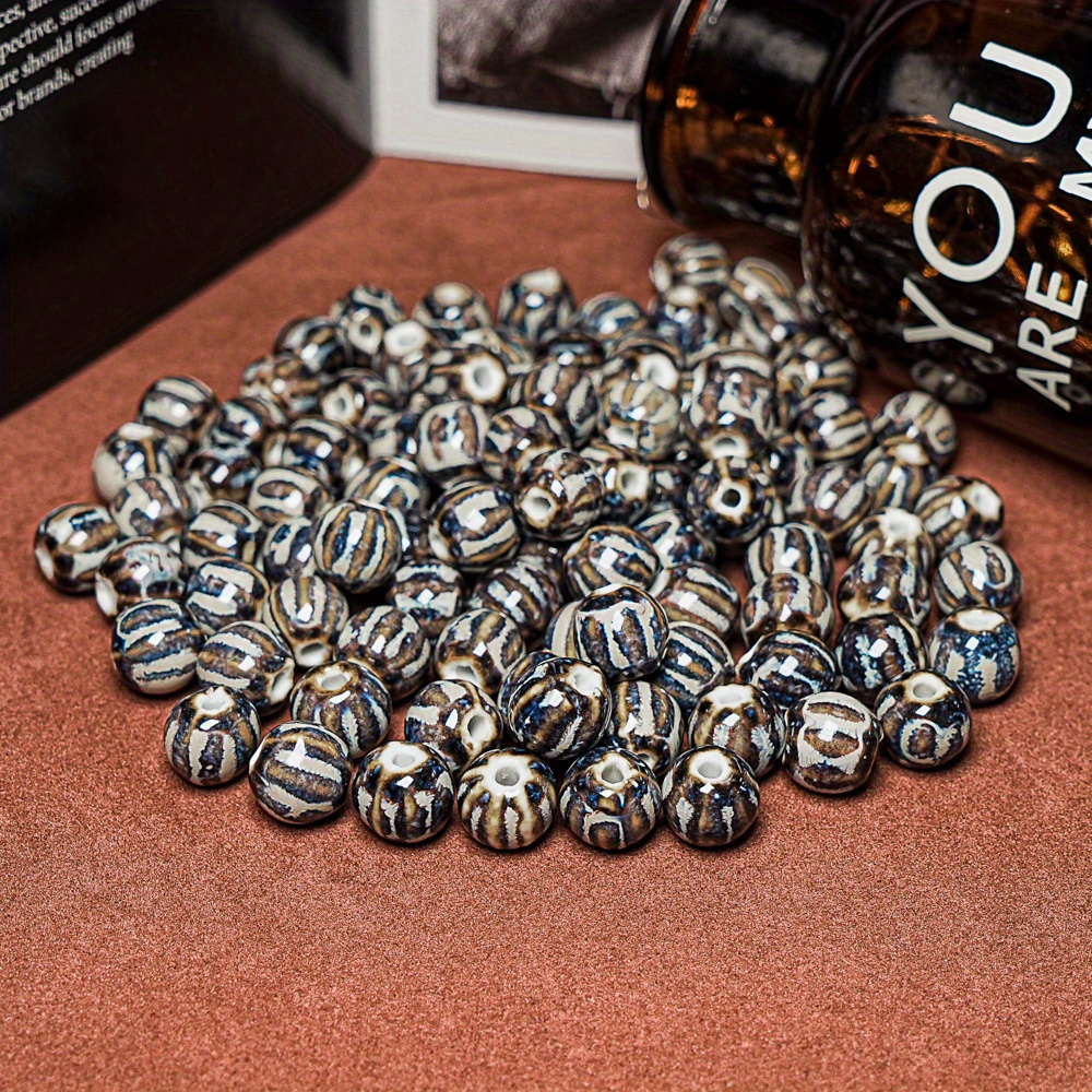 Brown Ceramic Beads, 10/20/30pcs Set for DIY Jewellery